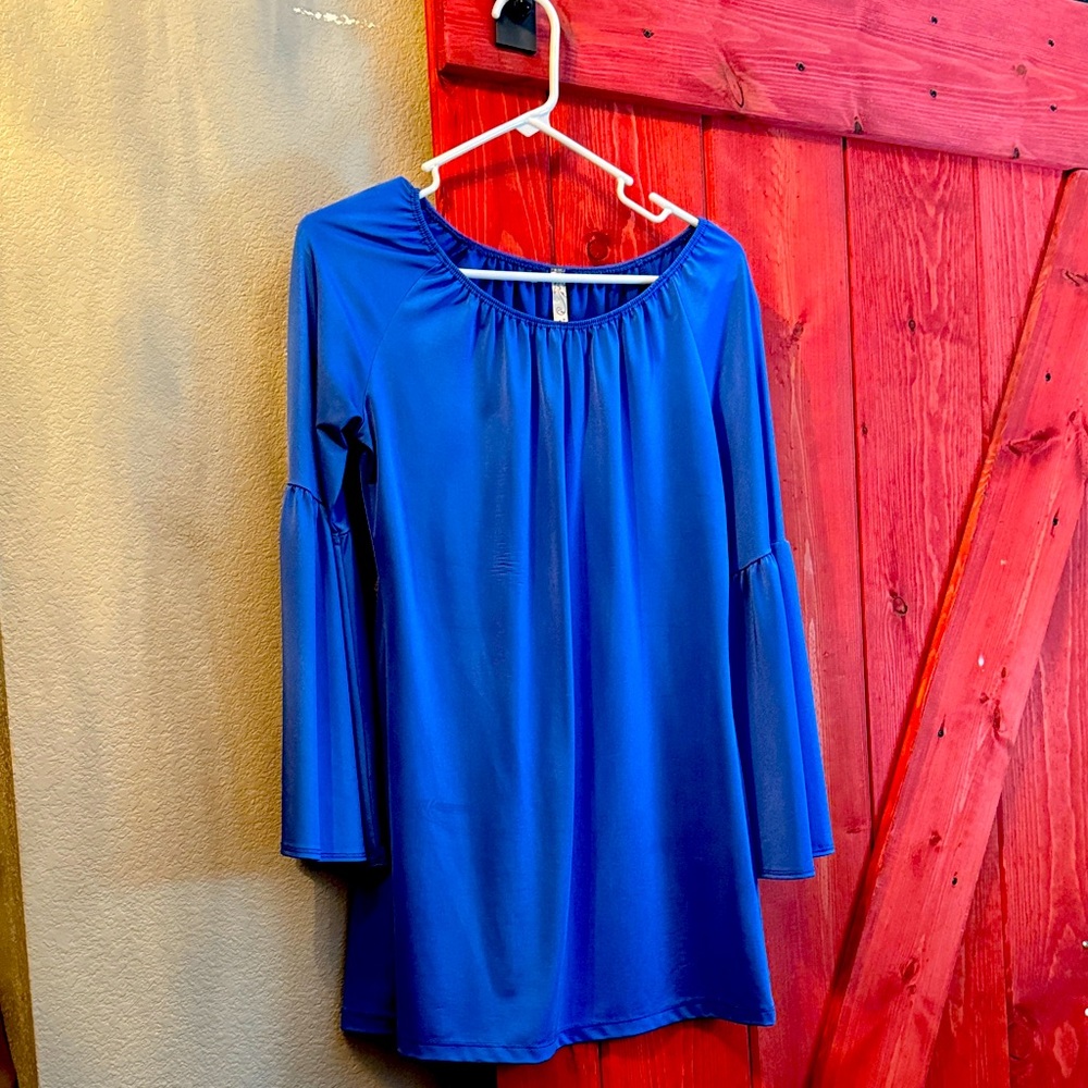 Chic Royal Blue Women's Blouse